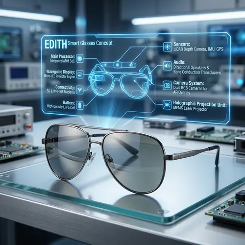 Holographic Smart Glasses: EDITH Inspired Tech