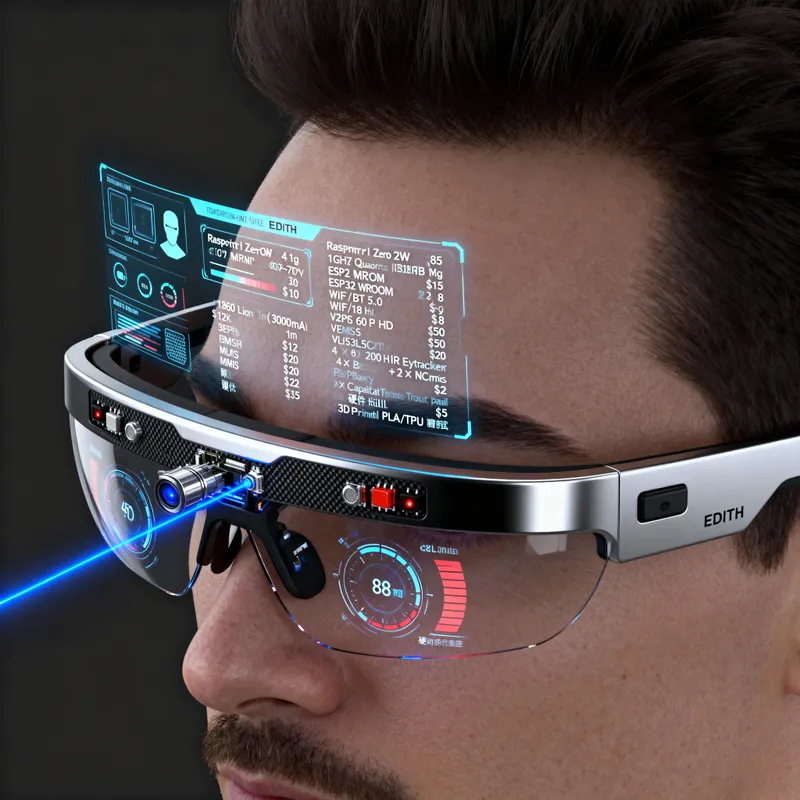 Holographic Smart Glasses: EDITH Inspired Tech