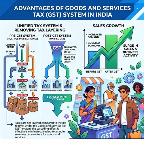 Advantages of Goods and Services Tax System in India