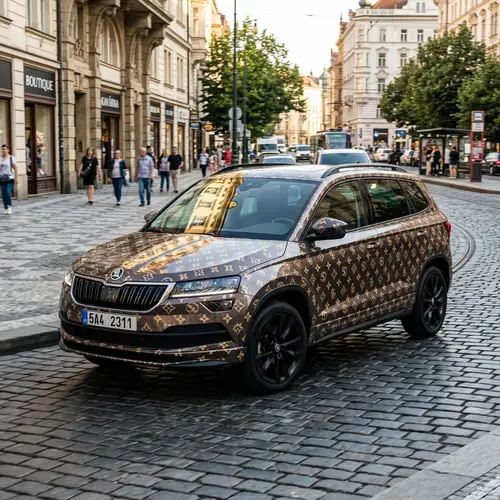 Hyper-Realistic Skoda Karoq | Monogram Pattern Inspired Paint