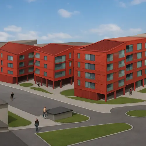 Textures of Sky, Roads, and Green Spaces