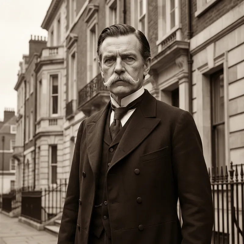 Porfirio Dias: Late 19th Century Historical Figure in Formal Suit