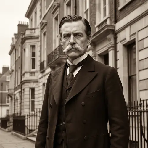 Porfirio Dias: Late 19th Century Historical Figure in Formal Suit