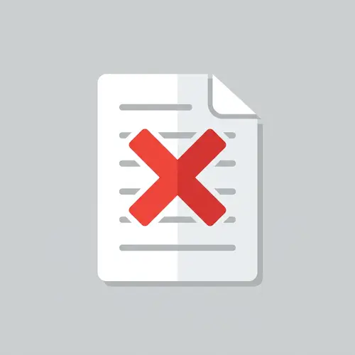 Documentation Error Icon: Clean & Minimalist Design