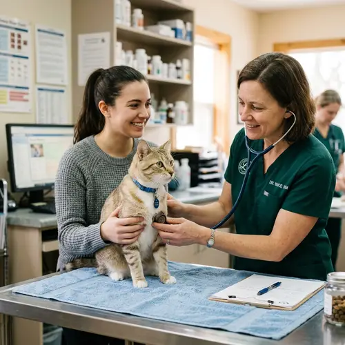 Cat Lung Check-Up at the Vet