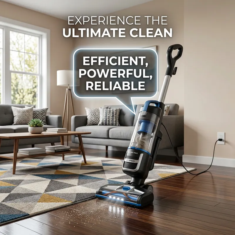 Efficient & Powerful Residential Vacuum Cleaner Poster