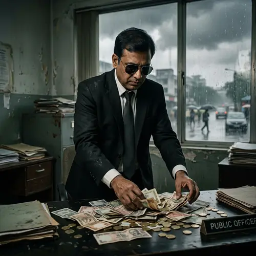 Metaphorical Image of Corruption | Public Servant Bribery Symbolism