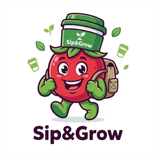 Dynamic Brand Mascot with Eco-Friendly Appeal