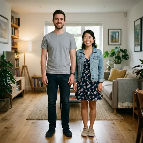 Height Comparison: Men 170 cm & Women 156 cm