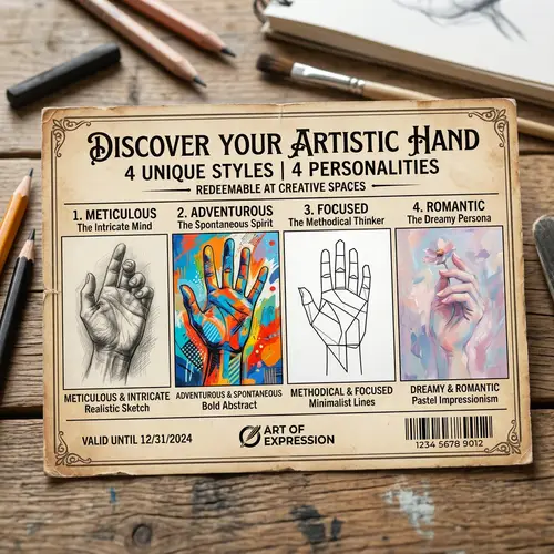 Hand Designs Collection: Realistic, Abstract, Minimalist, Impressionistic