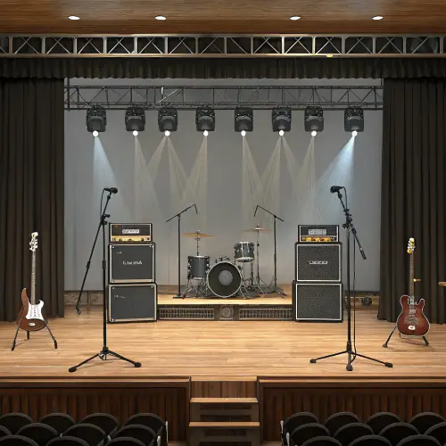 Incredible Stage Setup for Music Bands