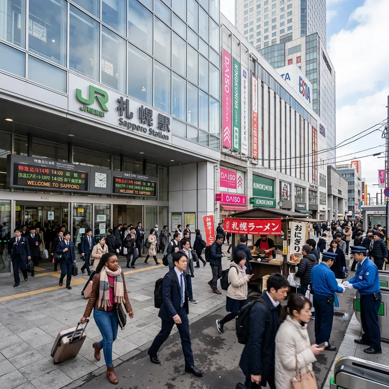 Explore Sapporo Station: A Hub of Urban Life