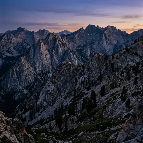 Abstract Beauty of Dusk-Lit Mountains | Stunning Landscape