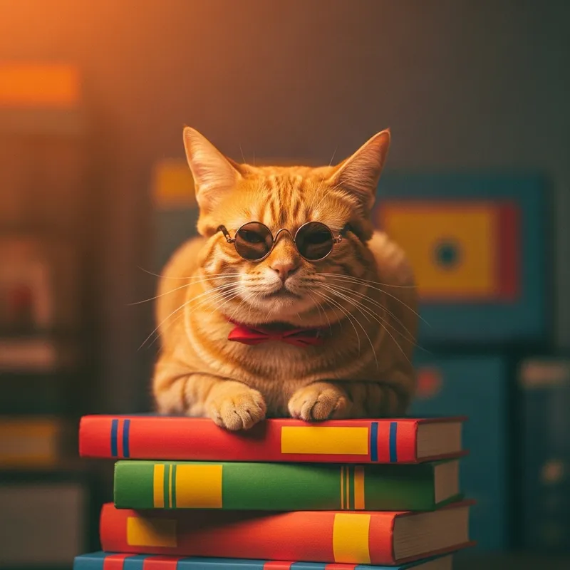 Funny Yellow and Black Cat - Cute Cat Pictures