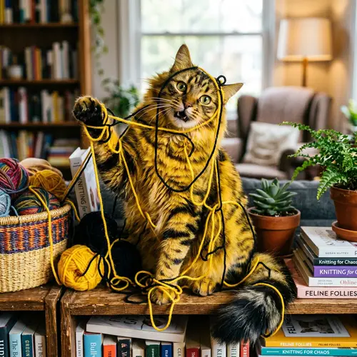 Funny Yellow and Black Cat - Cute Cat Pictures