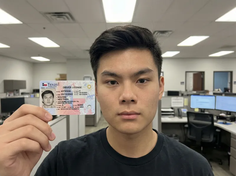 Professional ID Portrait in Office Setting