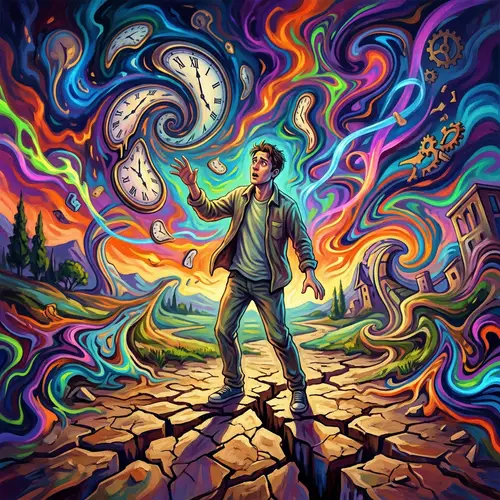 Surreal Illustrations | Distortion of Time Perception Art