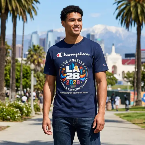 Champion T-Shirt - 2028 Los Angeles Olympics Color Theme