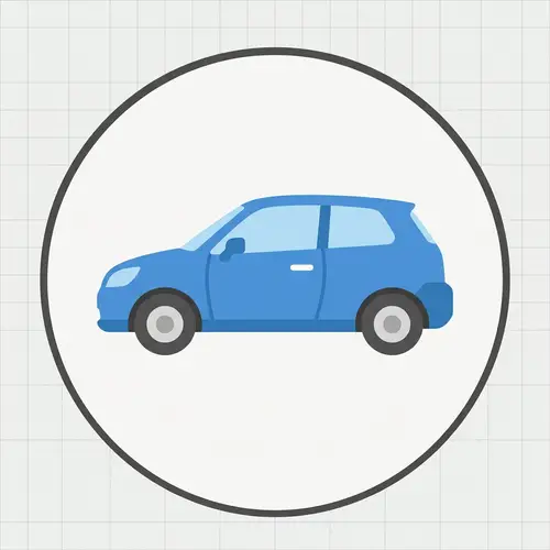Modern Car Icon Design for Urban Transportation