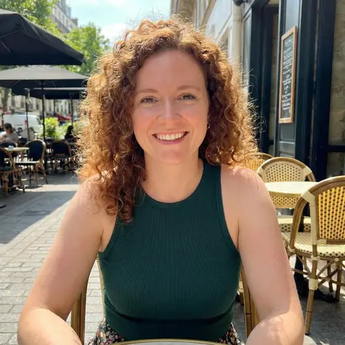 Gorgeous Redhead in Low-Cut Tank Top
