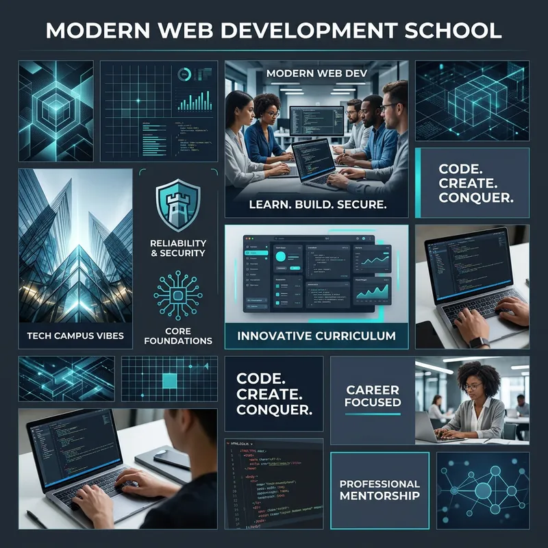 Modern Web Development School Moodboard