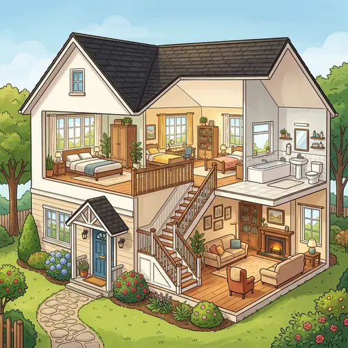 Modern Two-Story House with 3 Bedrooms | Warm and Inviting Home