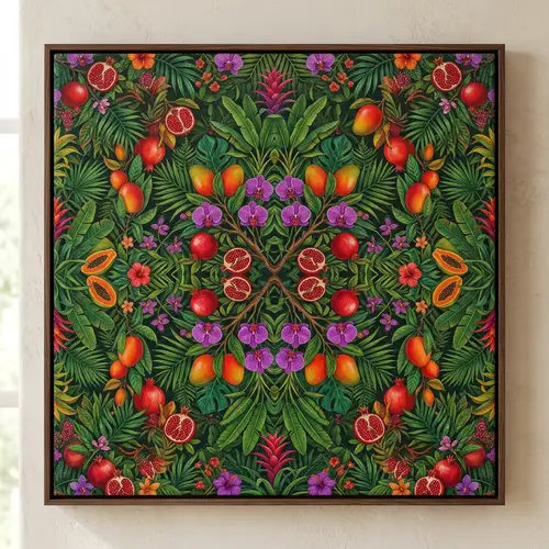 Exotic Tropical Prints: Lively Foliage & Vibrant Fruits