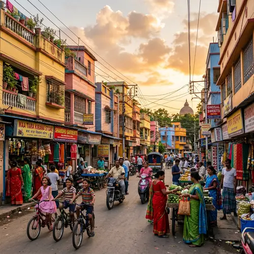 Vibrant Residential Area in Belur, India | Local Life Snapshot