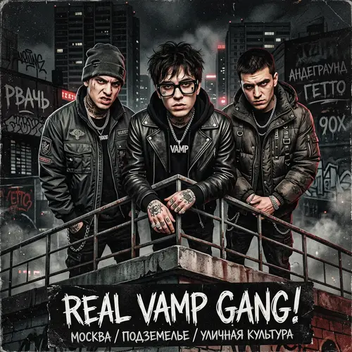 Epic Fan Poster: Real Vamp Gang of Russian Rappers