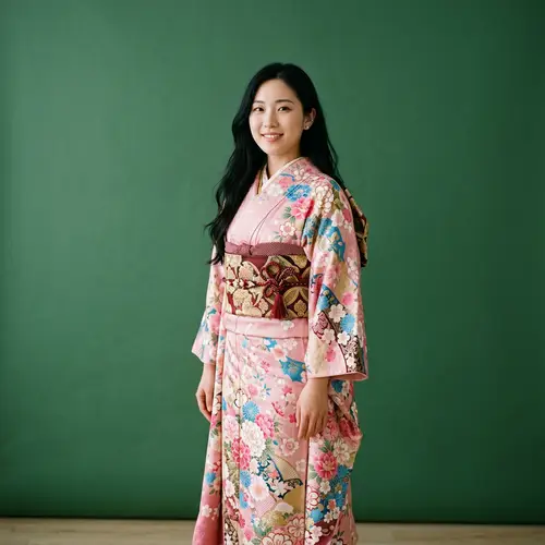 Stunning Asian Woman in Traditional Kimono