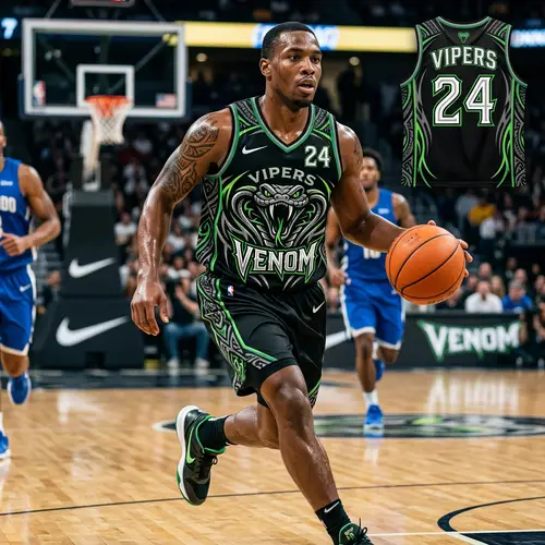 Viper Tribal Basketball Jersey Design