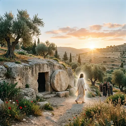 The Risen Jesus: A Symbolic Biblical Scene