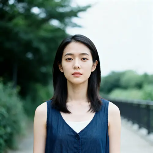 Chic Expression and Poised Stare