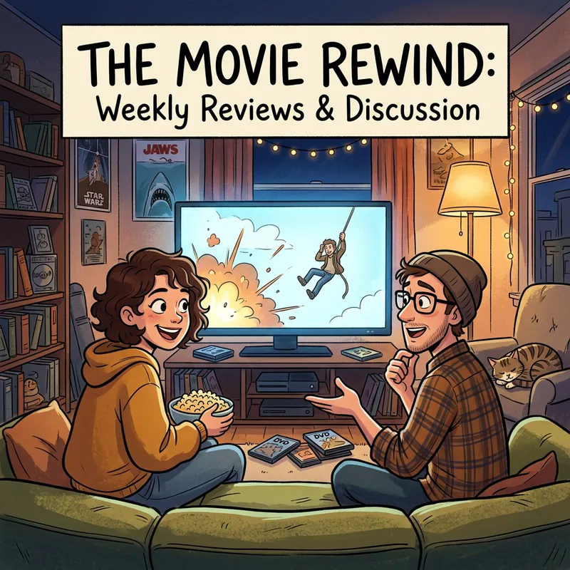 Charming Movie Theater Cartoon Illustration