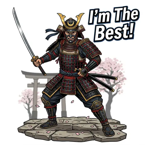 Japanese Warrior Art - I'm The Best!