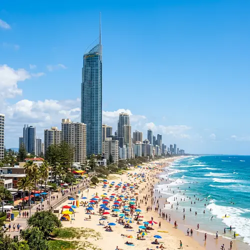 Q1 Tower: Distinctive Architecture in Colorful Beach Setting