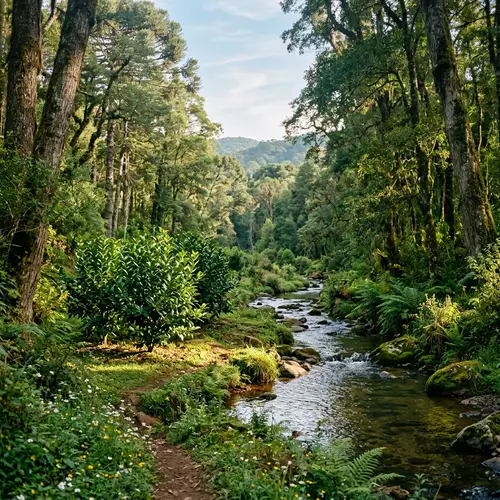 Tranquil Yerba Mate Landscape: Nature's Calming Beauty
