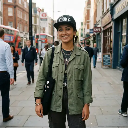 Stylish 'Kooky' Snapback: Urban Fashionista from South Asia