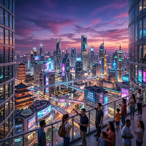 Futuristic Metropolis - Global Architectural Marvel in Digital Realm