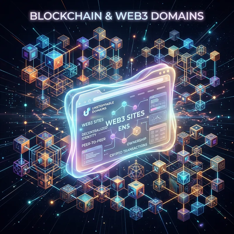 Blockchain and Web3 Domains: Abstract & Artistic