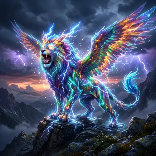 Electrifying Beast: Vibrant Colors & Energy Surge