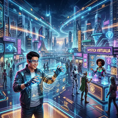 Futuristic Metaverse: Virtual Universe Filled with Activity