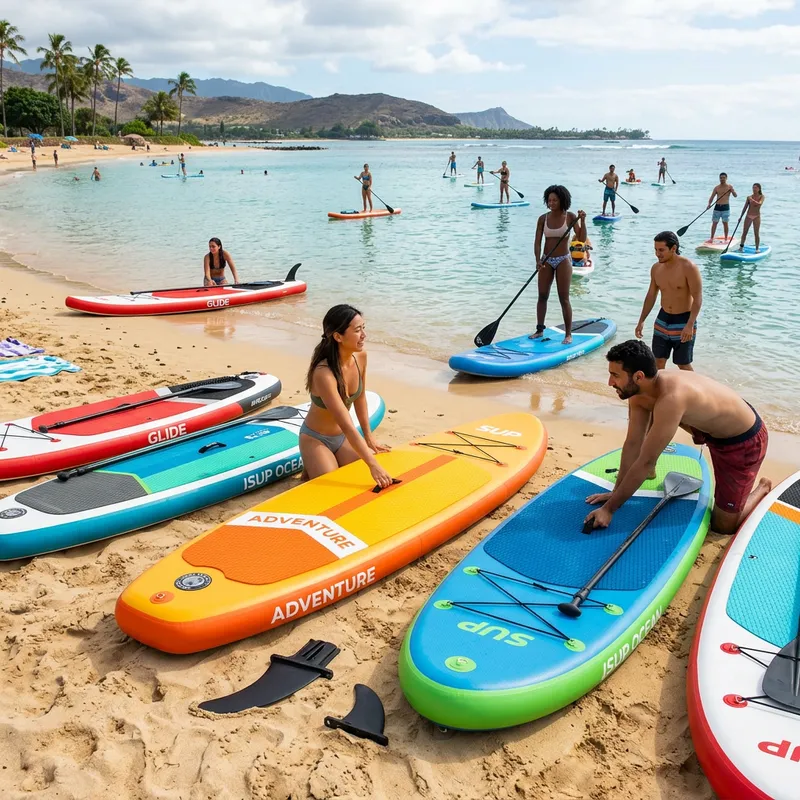 Inflatable Paddleboards with Removable Fins for Beach Fun Inflatable Paddleboards with Removable Fins for Beach Fun