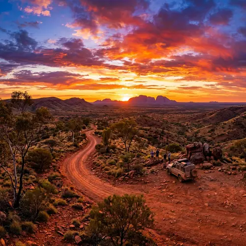 Breathtaking Australian Outback Sunset Landscape | Nature-Inspired 8K Photo