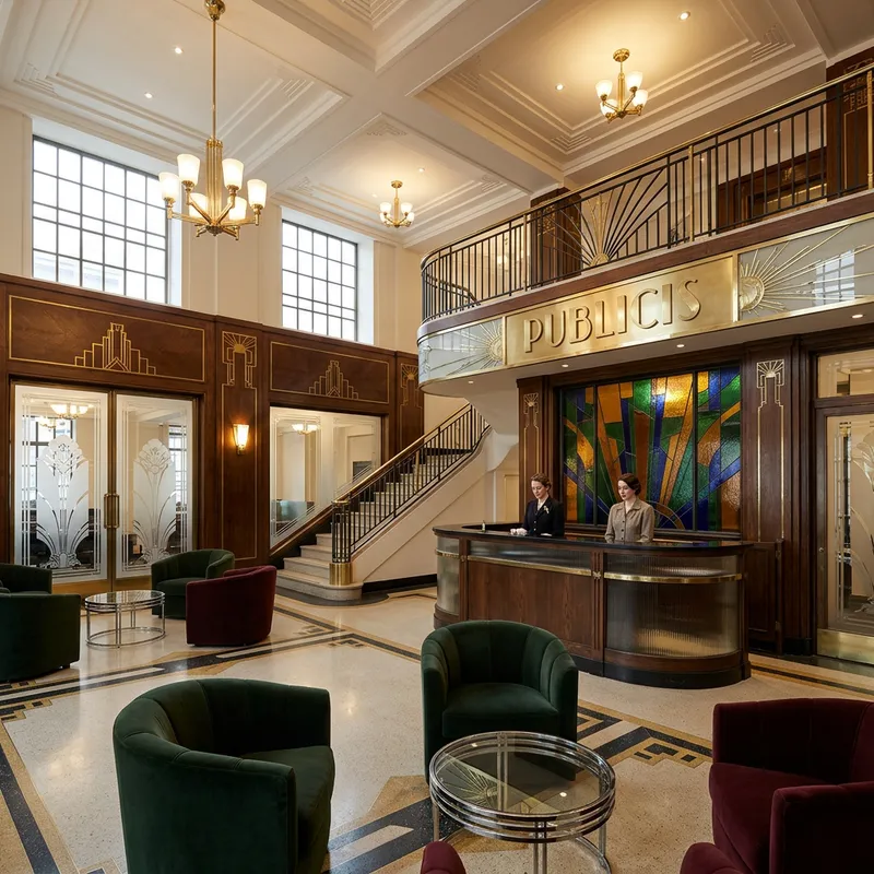 Historic Publicis: Art Deco Offices & Elegant Style