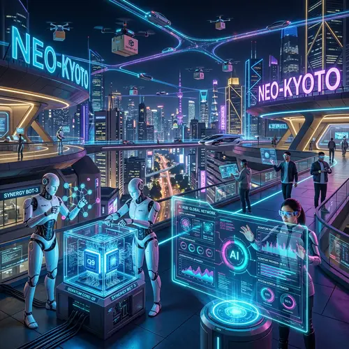 Advanced Artificial Intelligence Technologies in Futuristic Setting