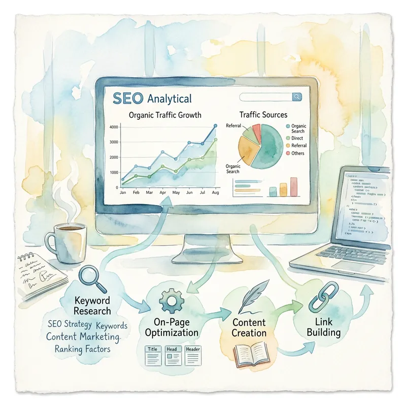 SEO Watercolor Painting