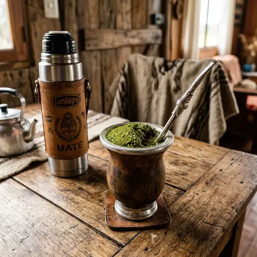 Traditional Argentine Yerba Mate Ritual Photo