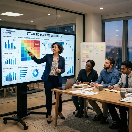 Targeted Sales Approach with Data Analytics Charts | Sales Strategy