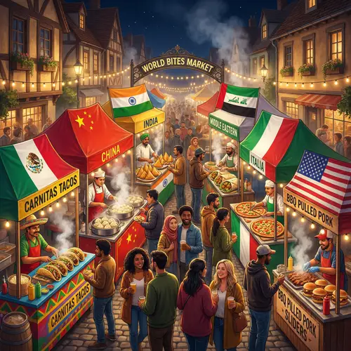 Global Street Food Market: Tacos, Dumplings, Samosas & More